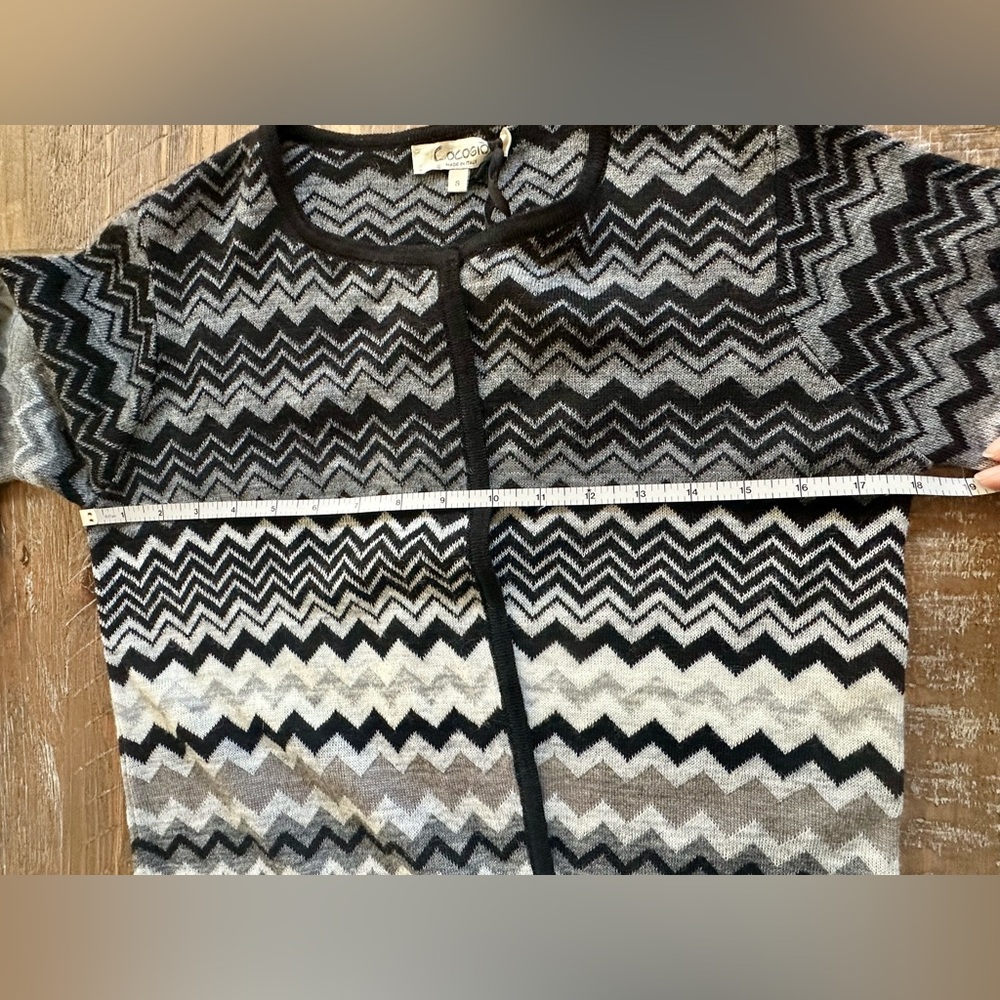 NEW Cocogia Italian Cardigan, Size Small - Picture 10 of 13